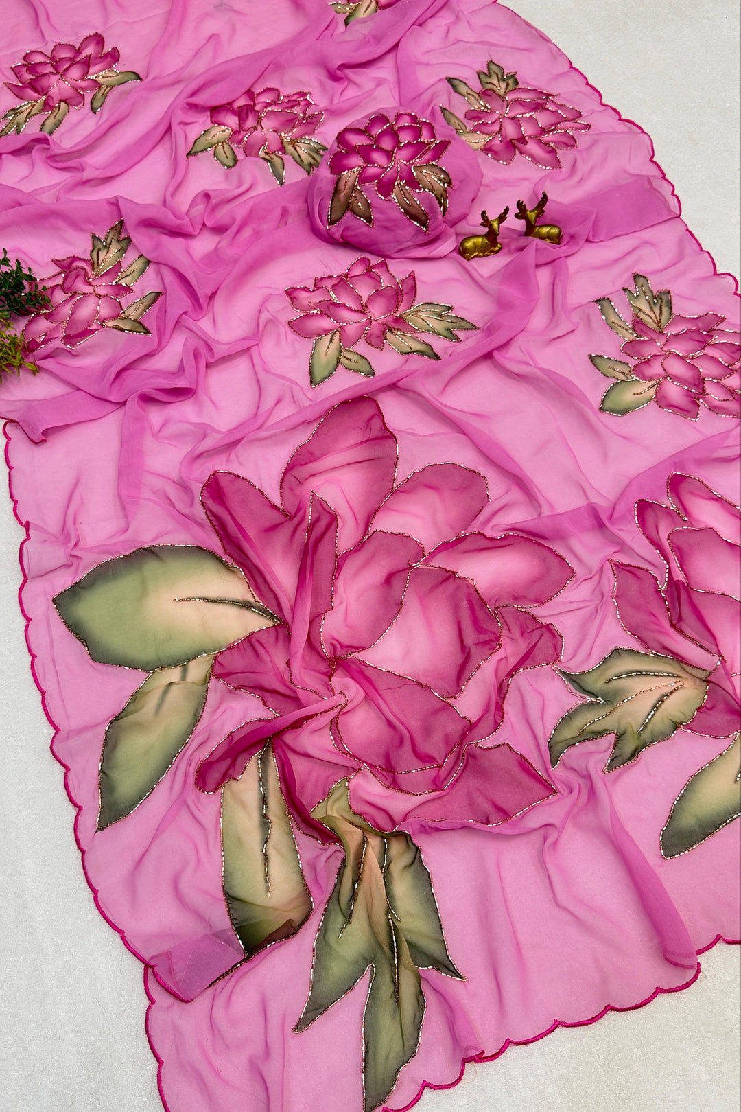 New Beautiful Fancy Chiffon Saree