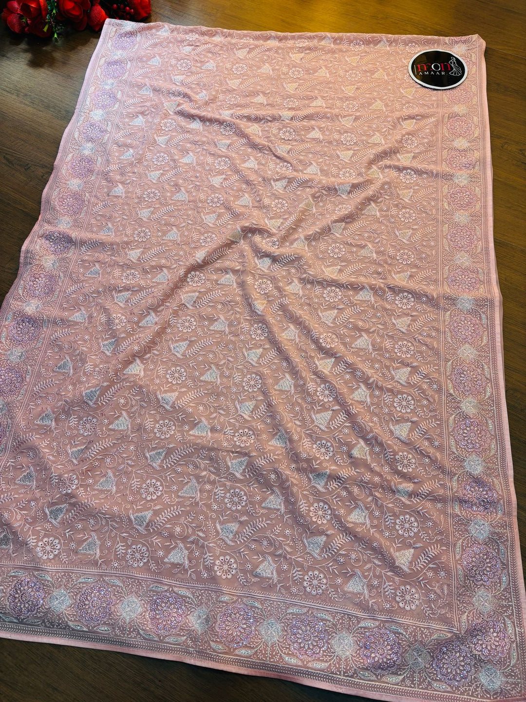 Celebration-A Designer Saree(Pink)