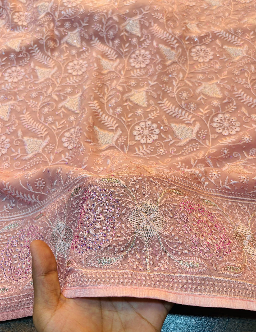 Celebration-A Designer Saree(Pink)