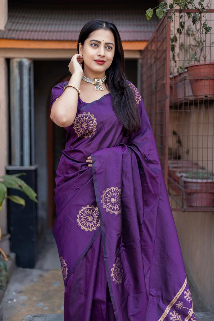 Blossom Bay Fancy Silk Saree