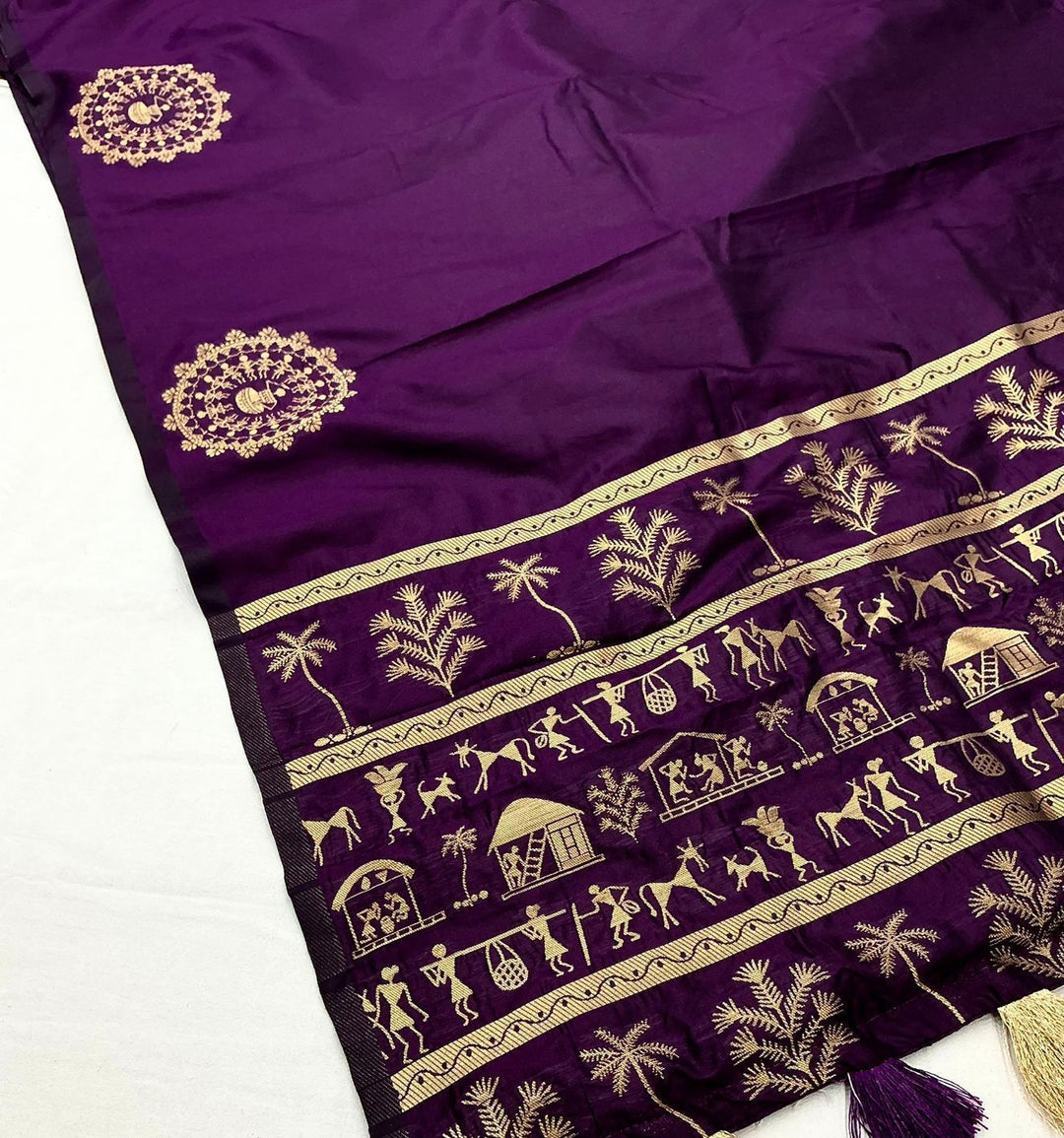 Blossom Bay Fancy Silk Saree