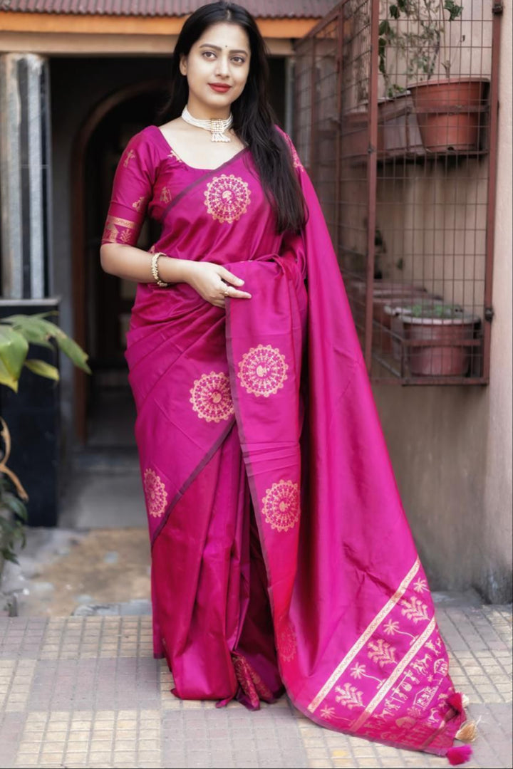 Blossom Bay Fancy Silk Saree