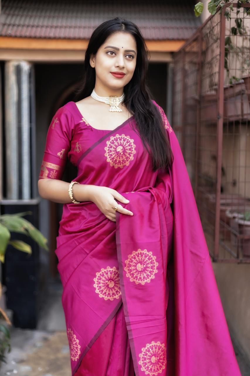 Blossom Bay Fancy Silk Saree