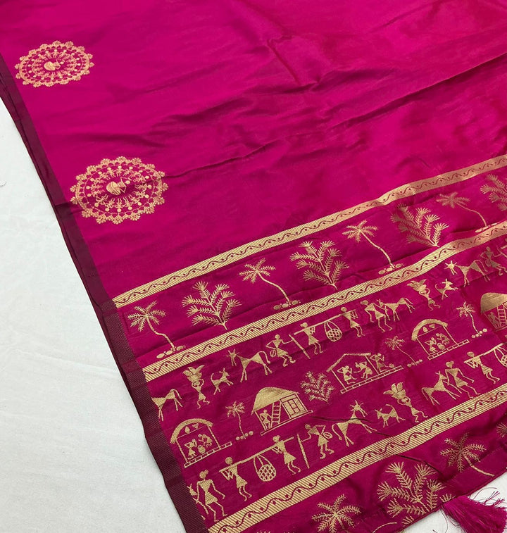 Blossom Bay Fancy Silk Saree