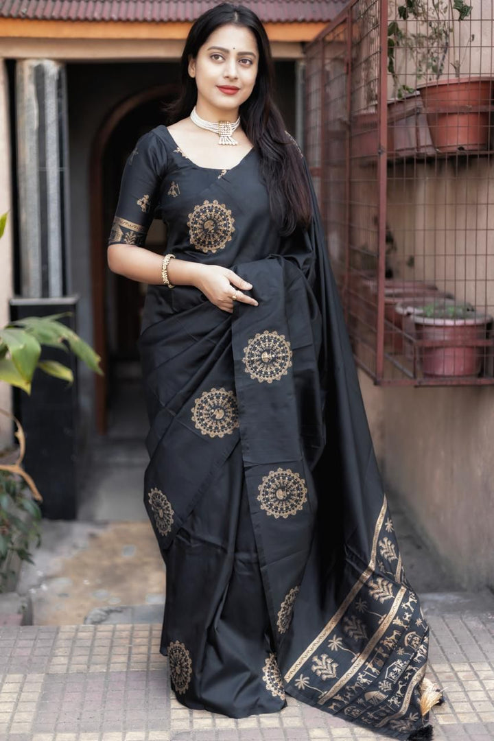 Blossom Bay Fancy Silk Saree