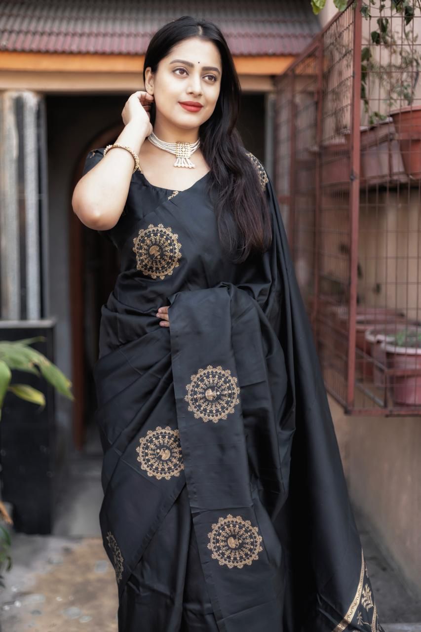 Blossom Bay Fancy Silk Saree