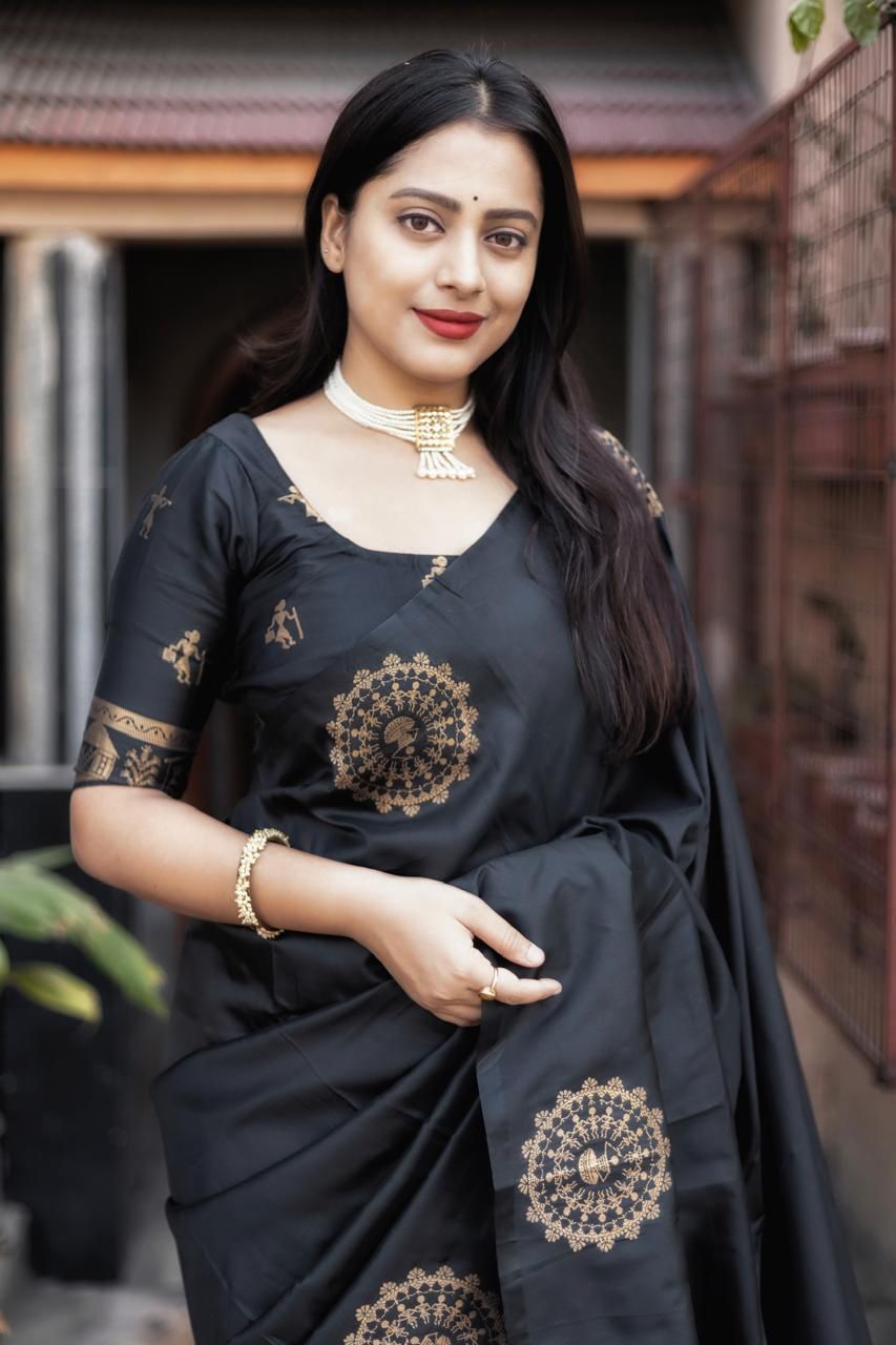 Blossom Bay Fancy Silk Saree