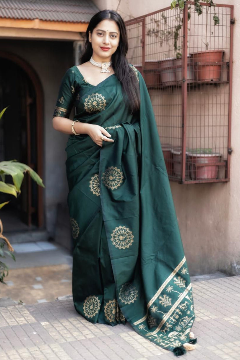 Blossom Bay Fancy Silk Saree