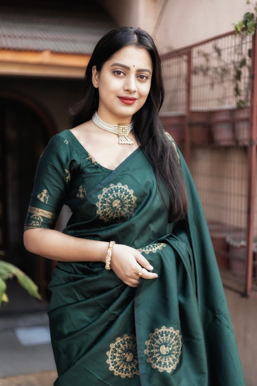 Blossom Bay Fancy Silk Saree