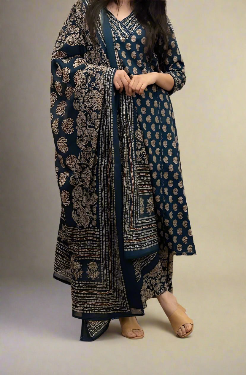 Beauty Of Dawn Cotton Kurti Set