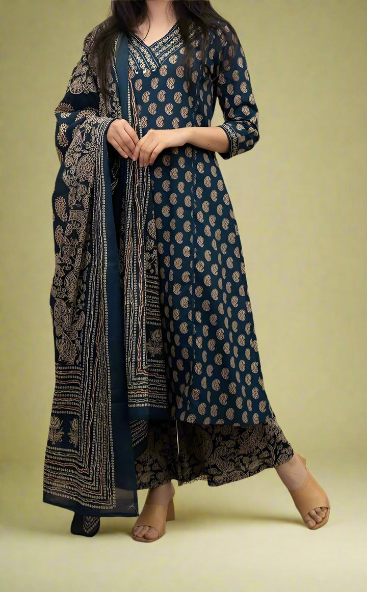 Beauty Of Dawn Cotton Kurti Set