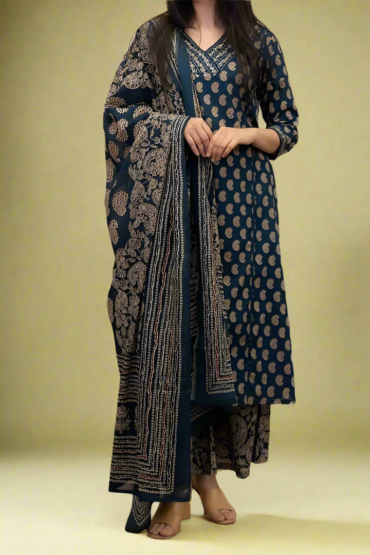 Beauty Of Dawn Cotton Kurti Set