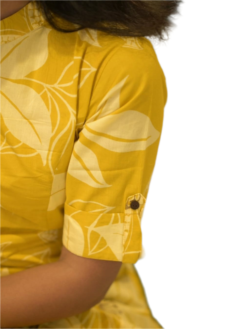 Enthusiastic Yellow Cotton Coord Set