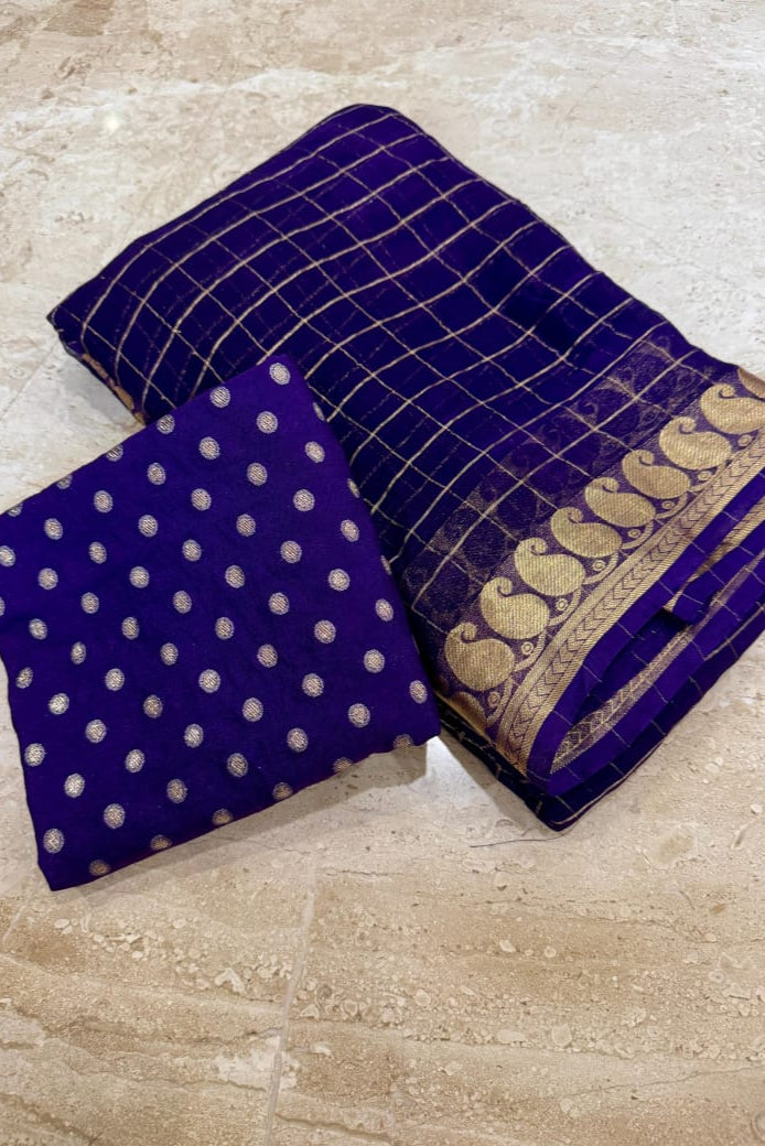 The Soul Of The Festival Georgette Silk Saree
