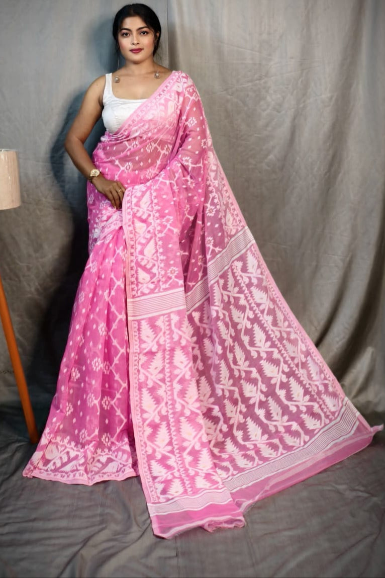 Chitralekha Dhakai Jamdani Saree