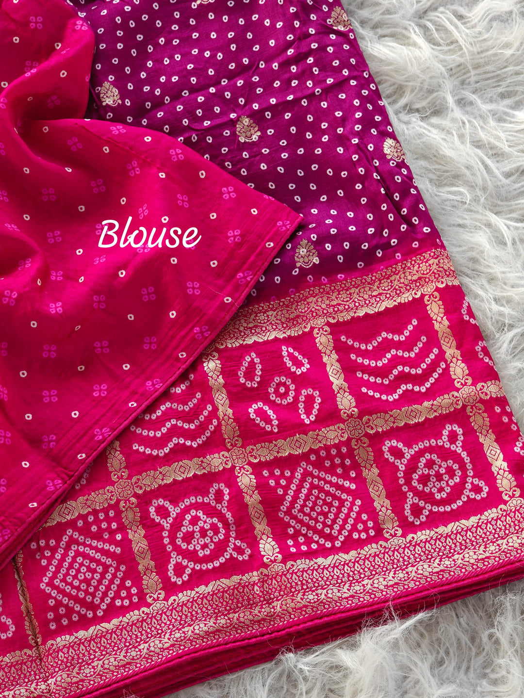 A Splash Of Tradition Georgette Silk Saree