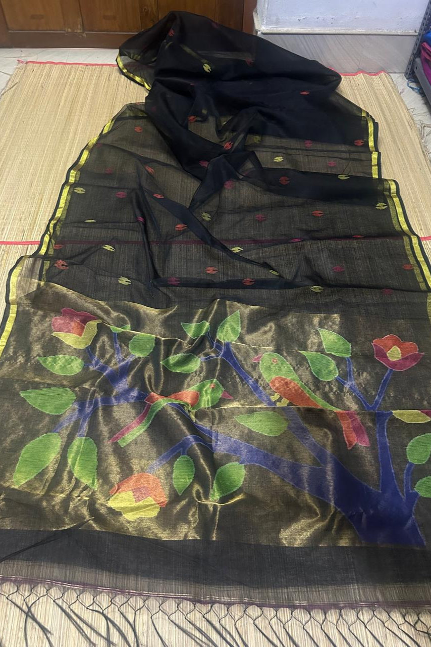 Poroshmoni Muslin Jamdani Saree