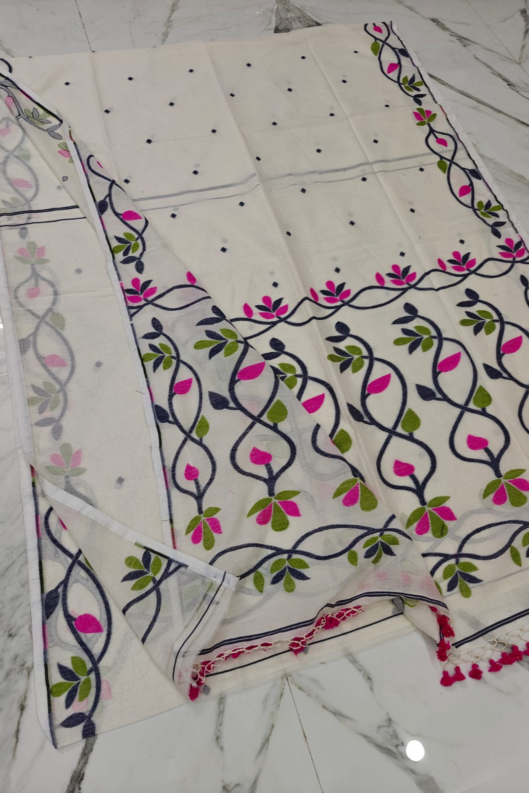 Nribitto Cotton Jamdani Saree