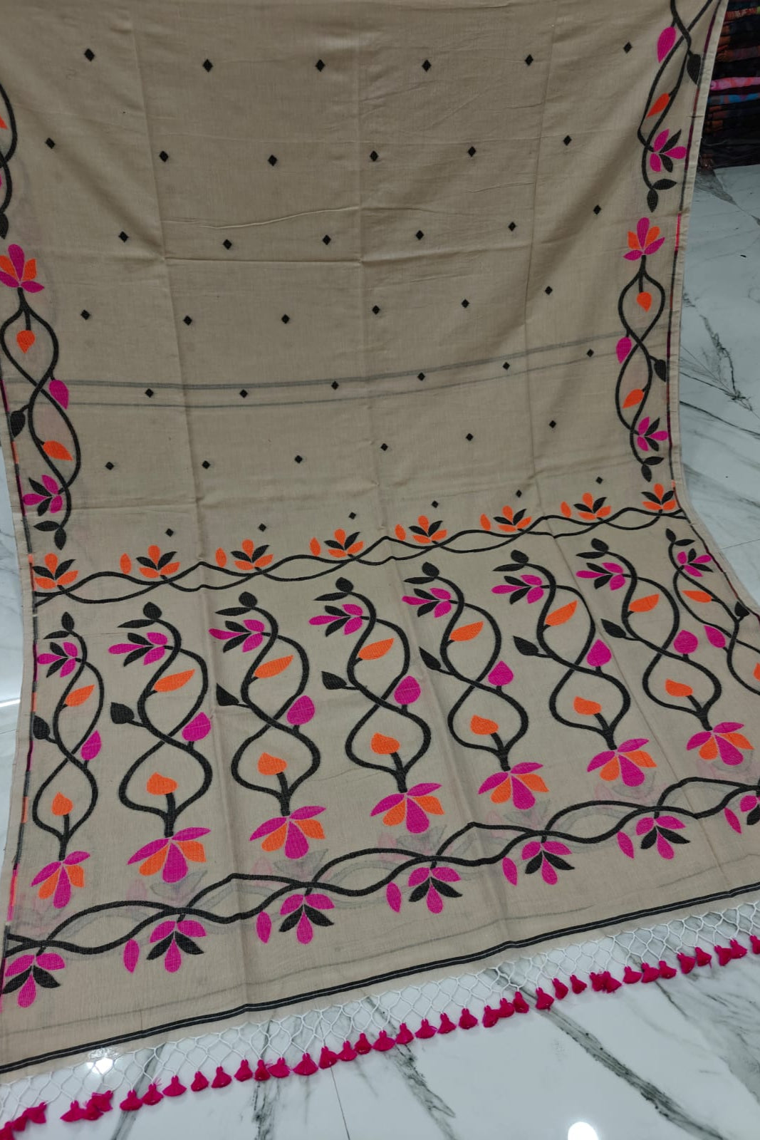 Nribitto Cotton Jamdani Saree