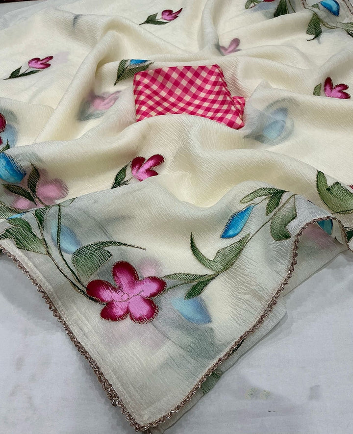 Colors Of Rangoli Crush Silk Saree