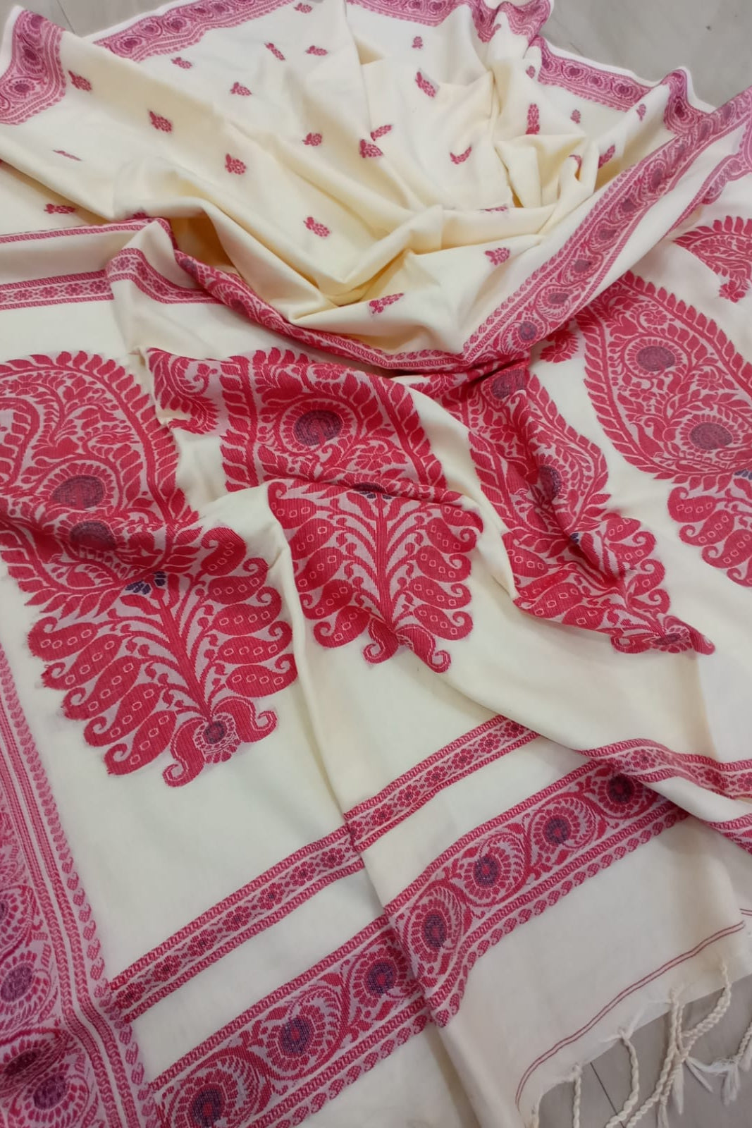 Woven with Heritage Cotton Baluchuri Saree