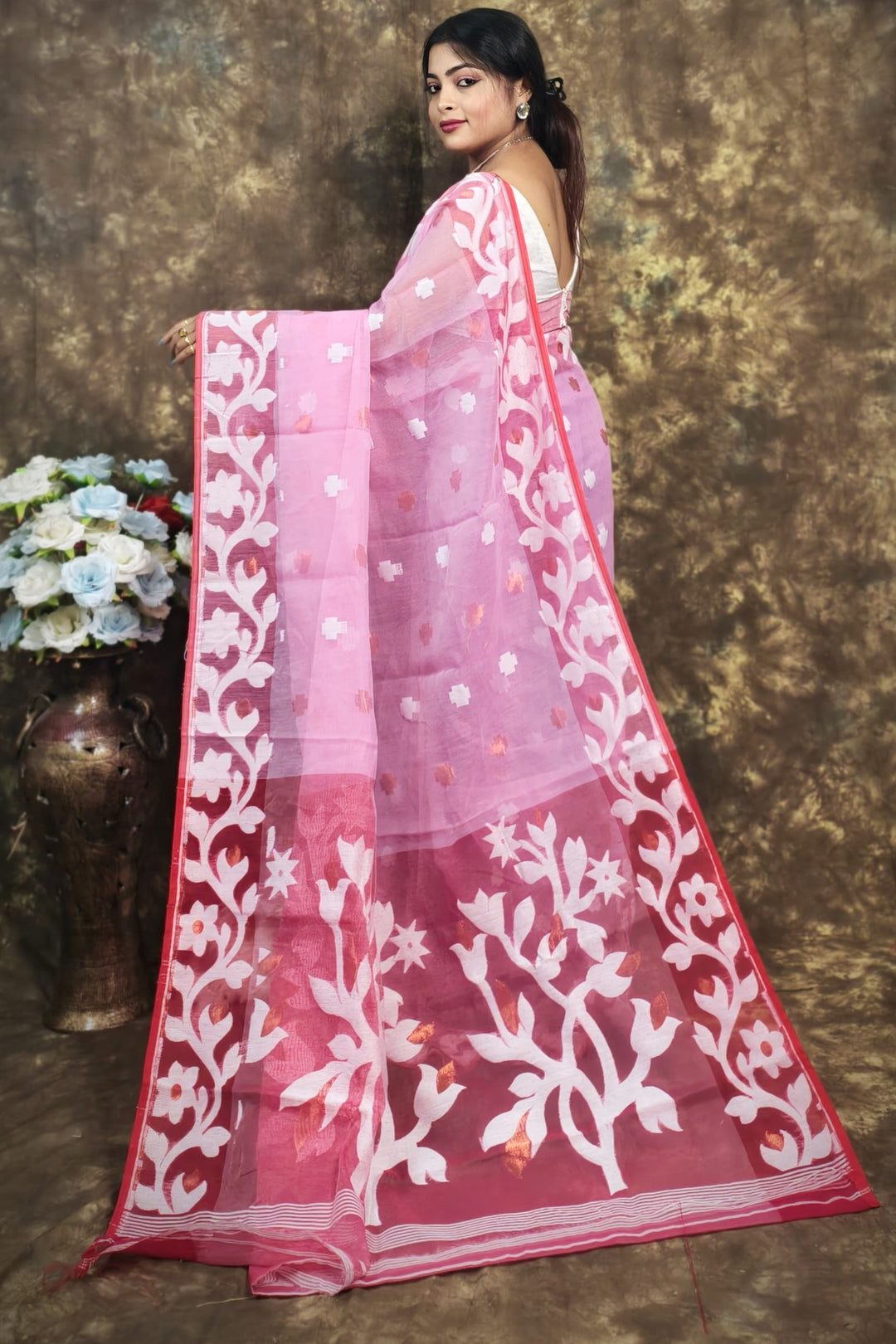 Countless Rituals Dhakai Jamdani Saree