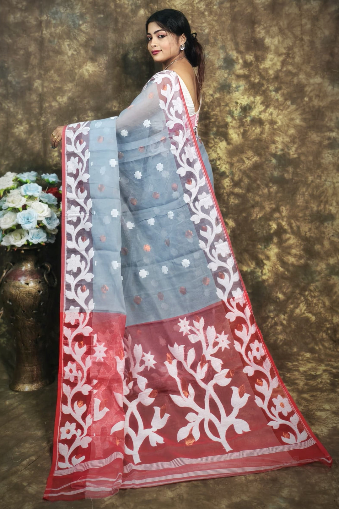 Countless Rituals Dhakai Jamdani Saree