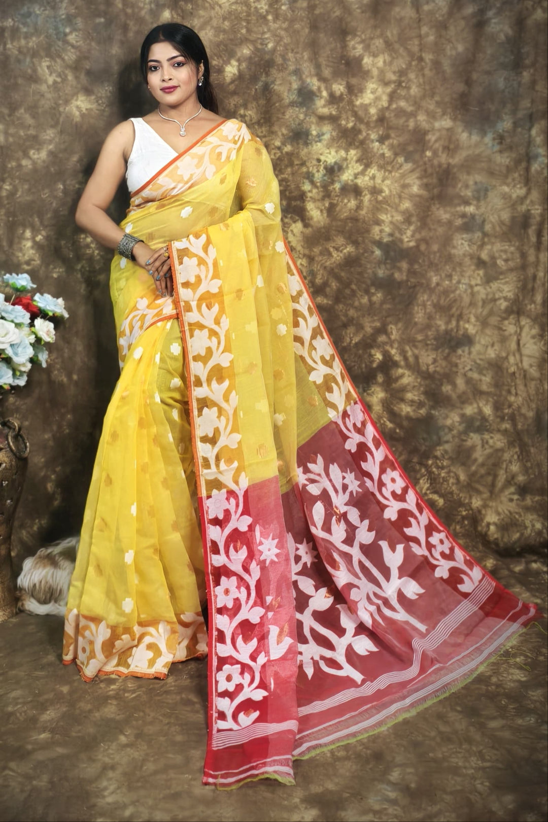 Countless Rituals Dhakai Jamdani Saree
