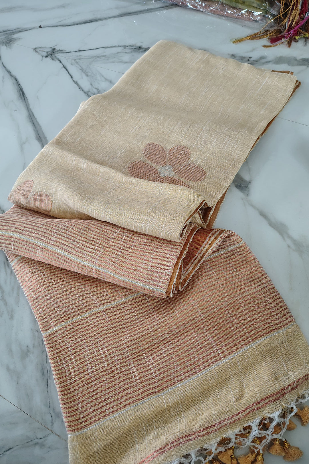 Oli Linen Jamdani Saree