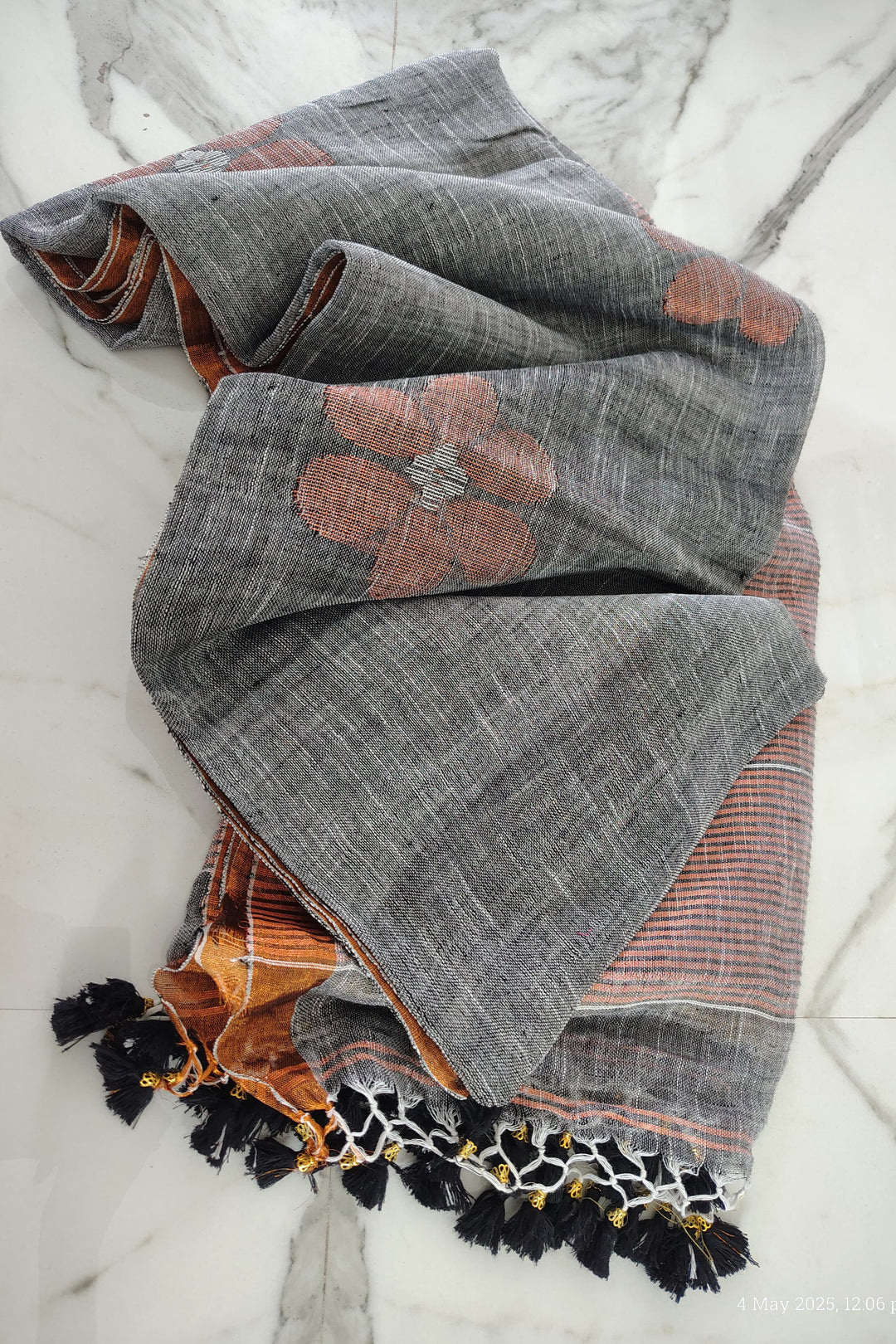 Oli Linen Jamdani Saree