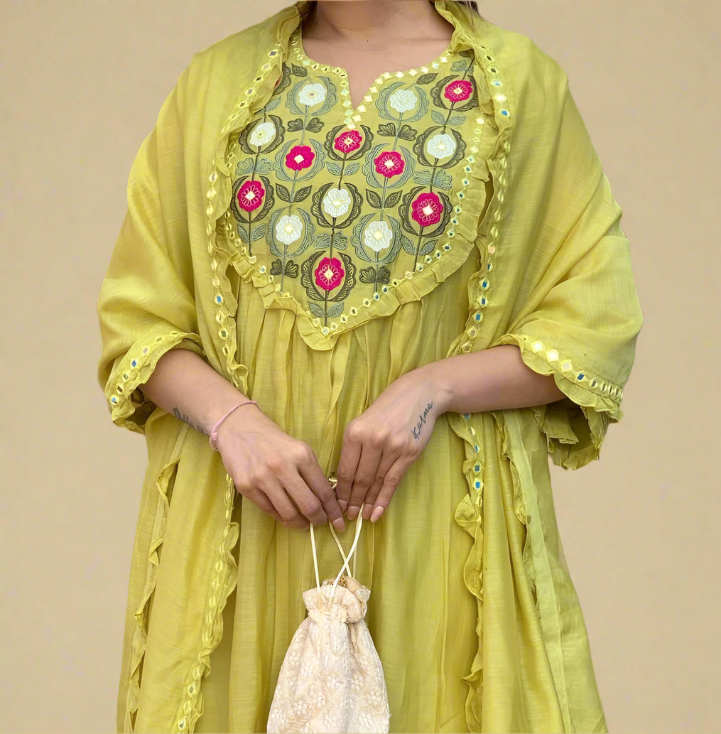 A Little Art Cotton Kurti Set