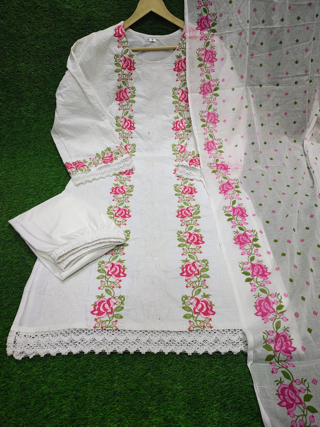 Wild Flowers Cotton Kurti Set