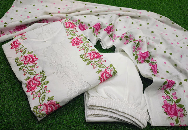 Wild Flowers Cotton Kurti Set