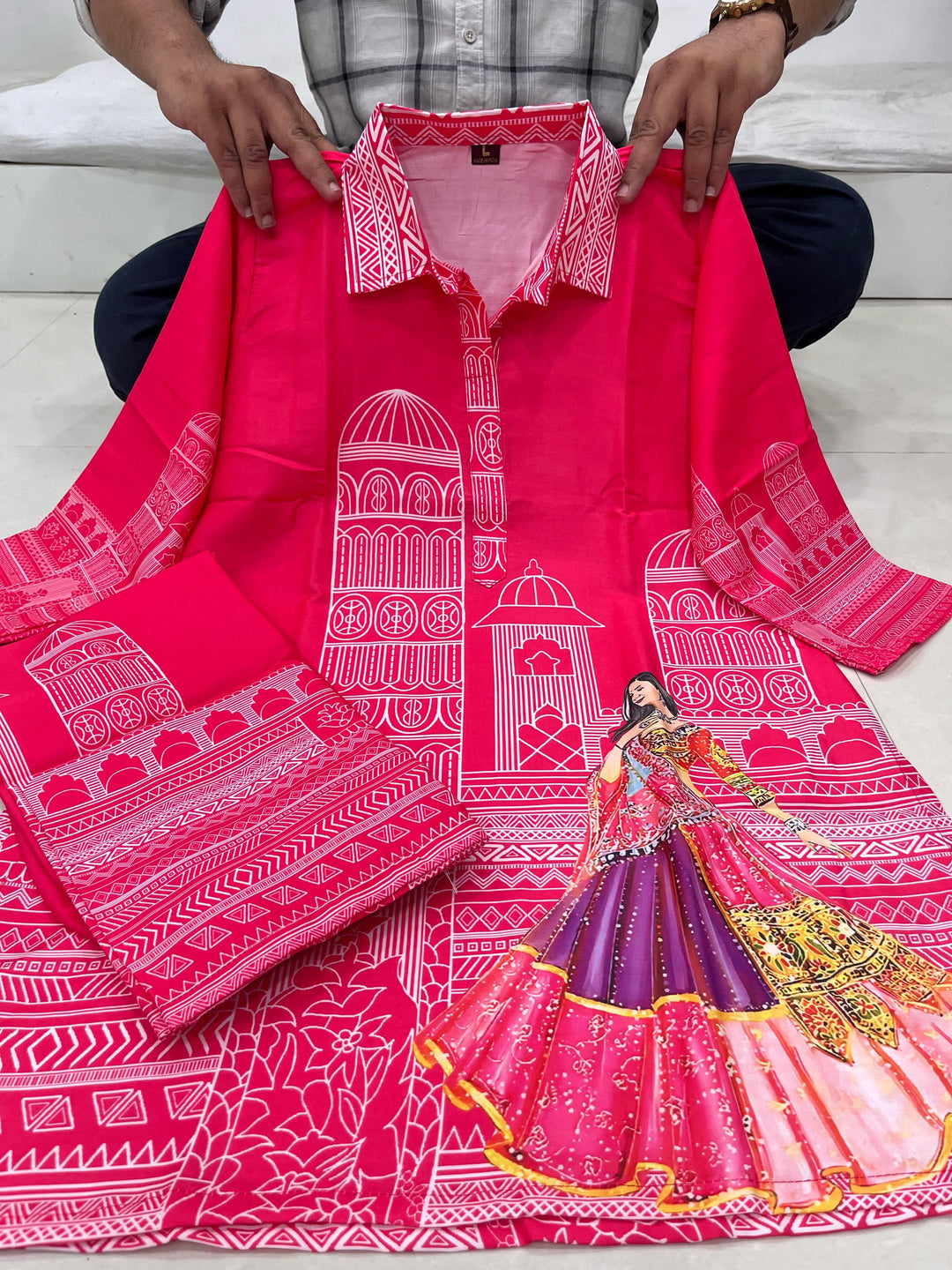 Warm Heart Muslin Coord Set