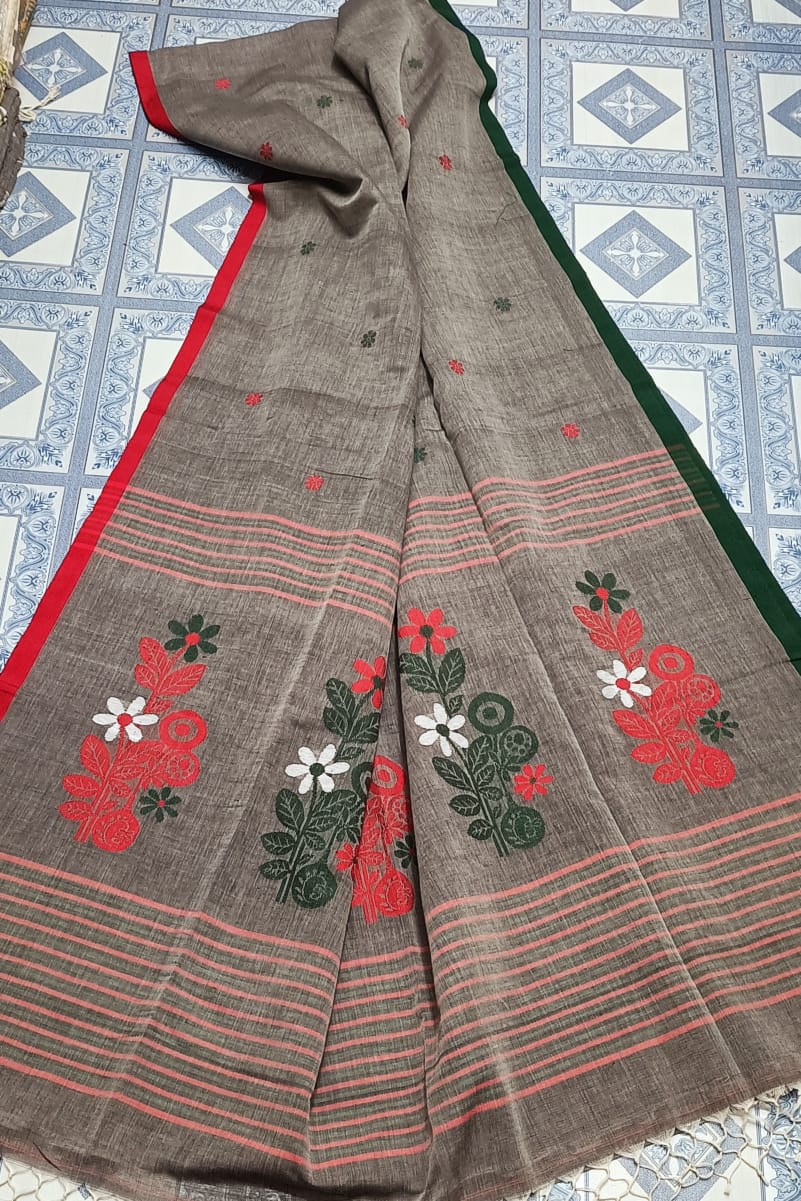 Tithi Khadi Cotton Saree
