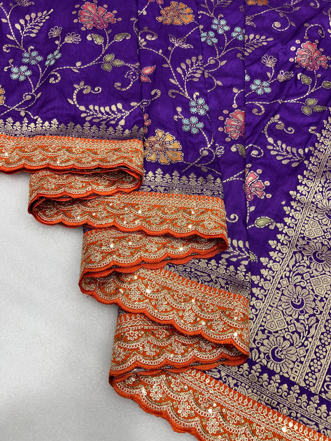 Little Miss Sunshine Banarasi Dola Silk Saree