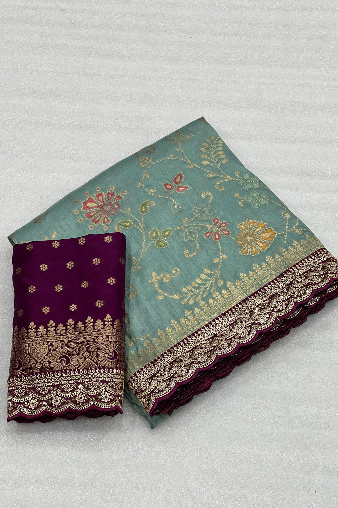 Little Miss Sunshine Banarasi Dola Silk Saree