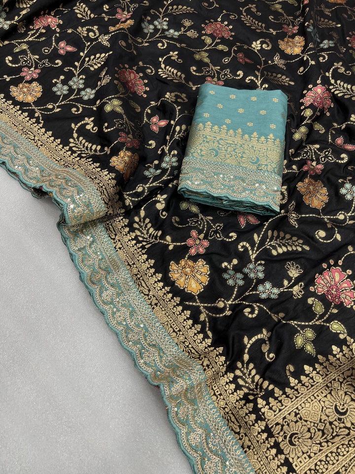 Little Miss Sunshine Banarasi Dola Silk Saree