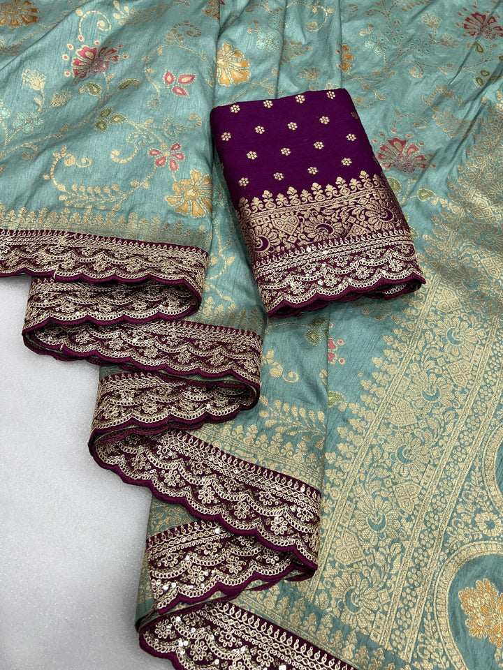 Little Miss Sunshine Banarasi Dola Silk Saree