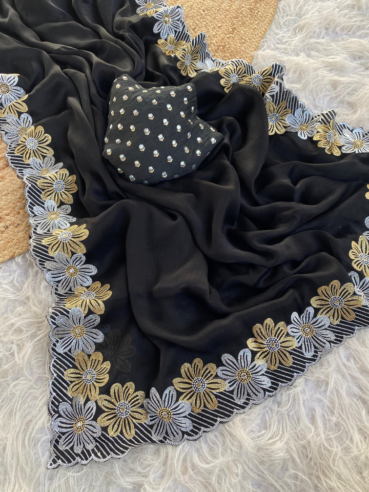 Catching Rays Chinnon Silk Saree