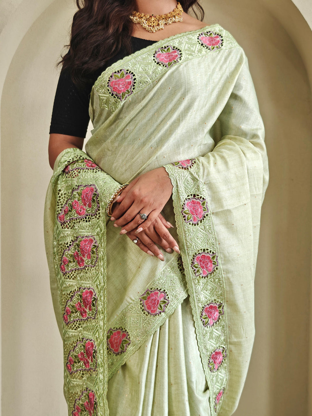 Ancestral Elegance Tussar Silk Saree