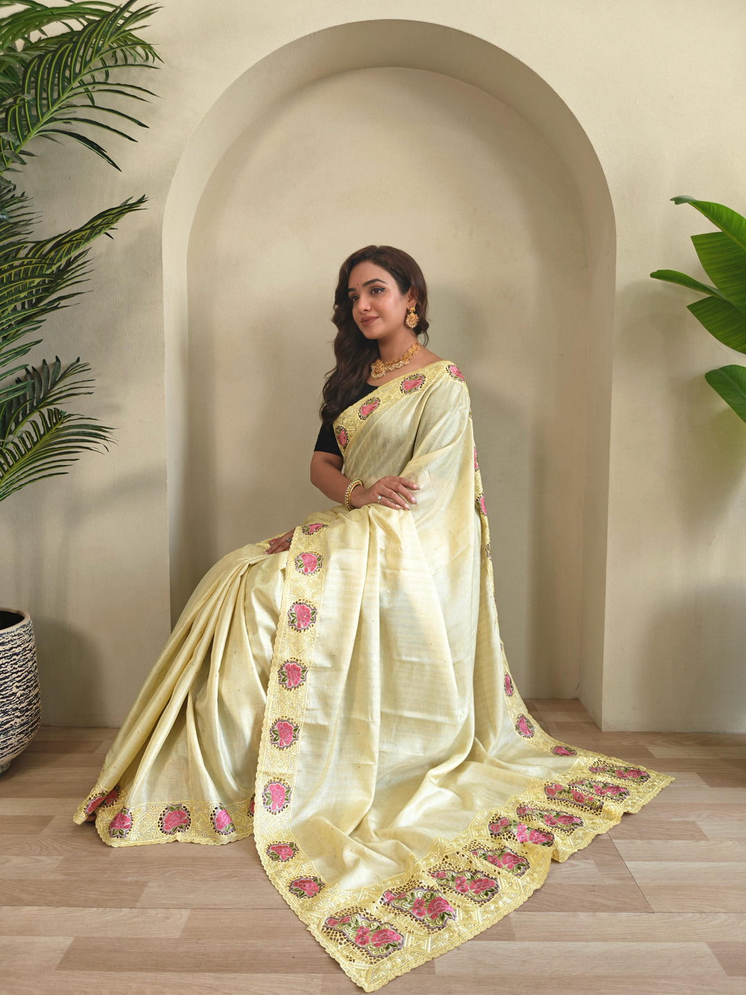 Ancestral Elegance Tussar Silk Saree