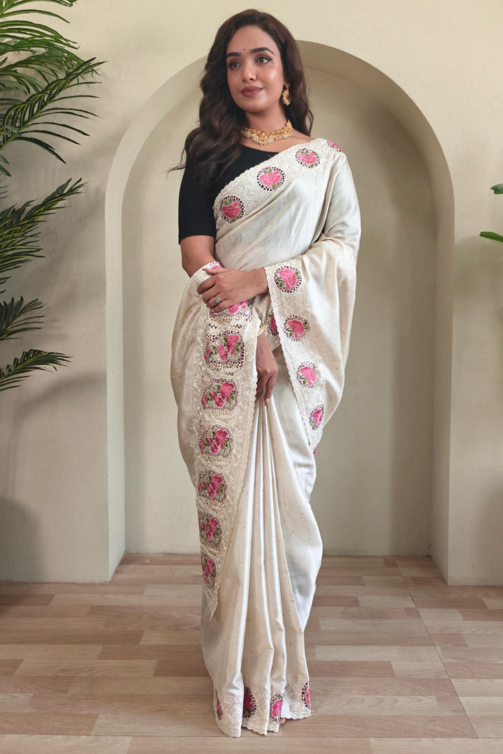 Ancestral Elegance Tussar Silk Saree