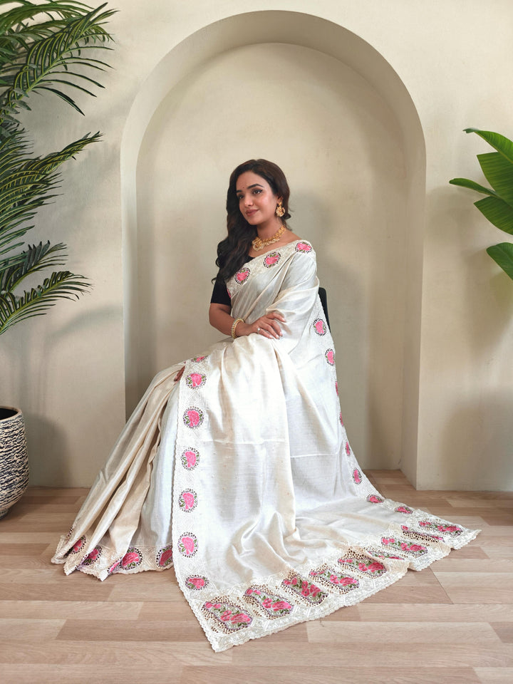 Ancestral Elegance Tussar Silk Saree