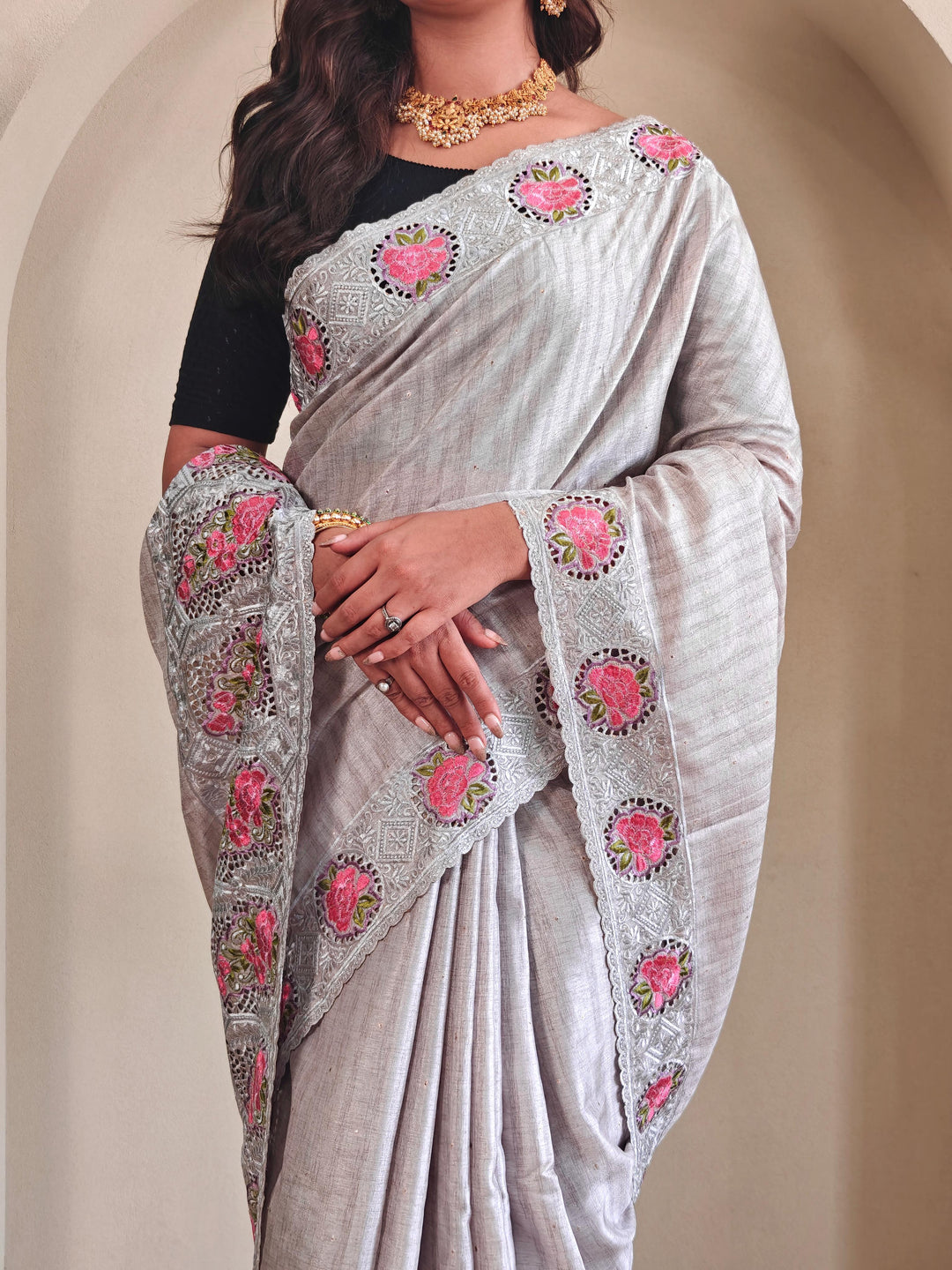 Ancestral Elegance Tussar Silk Saree
