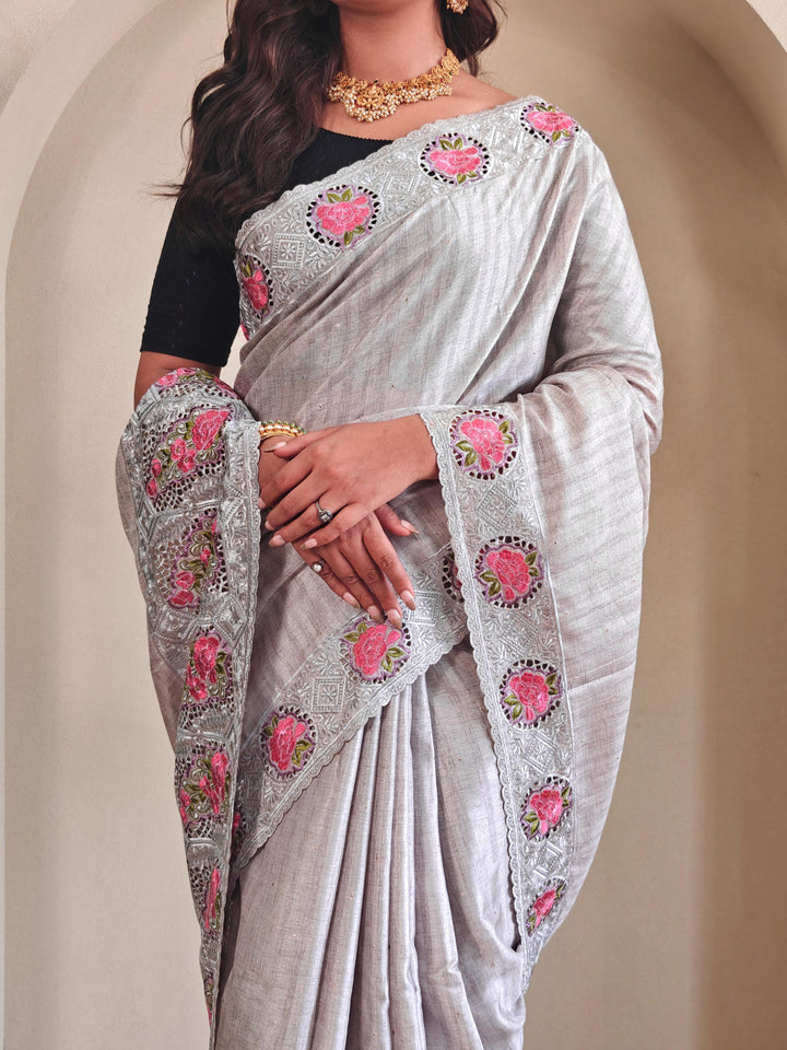Ancestral Elegance Tussar Silk Saree