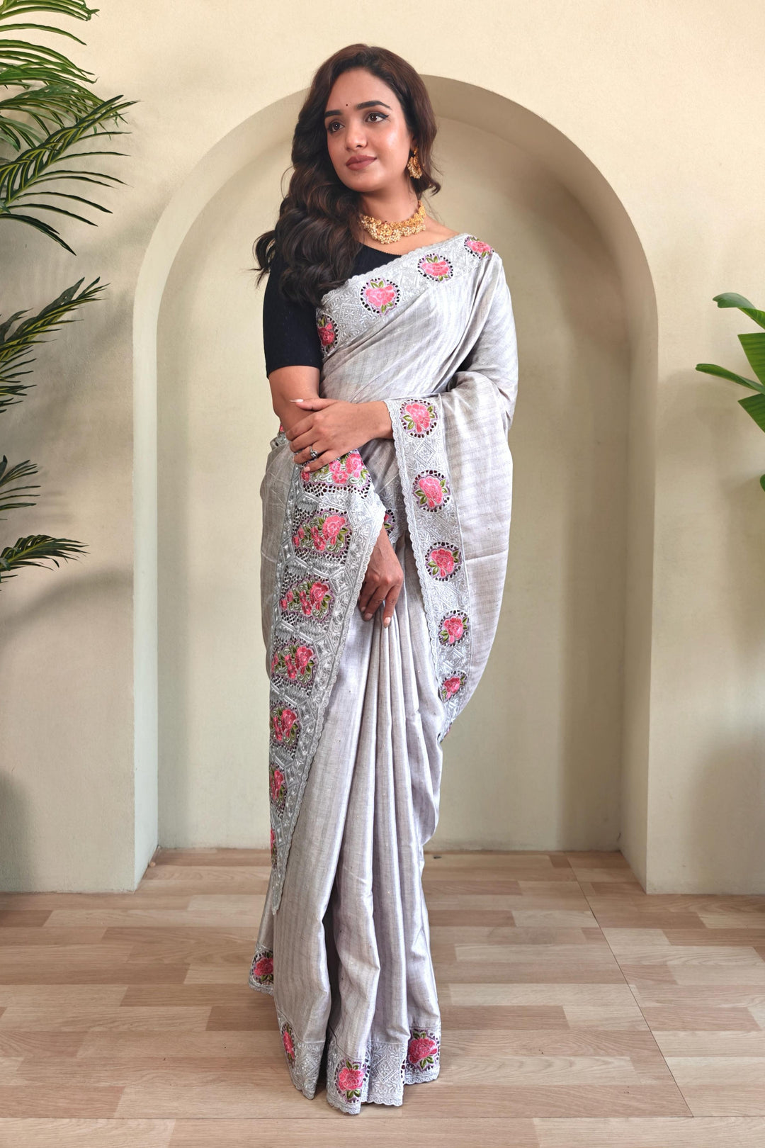 Ancestral Elegance Tussar Silk Saree