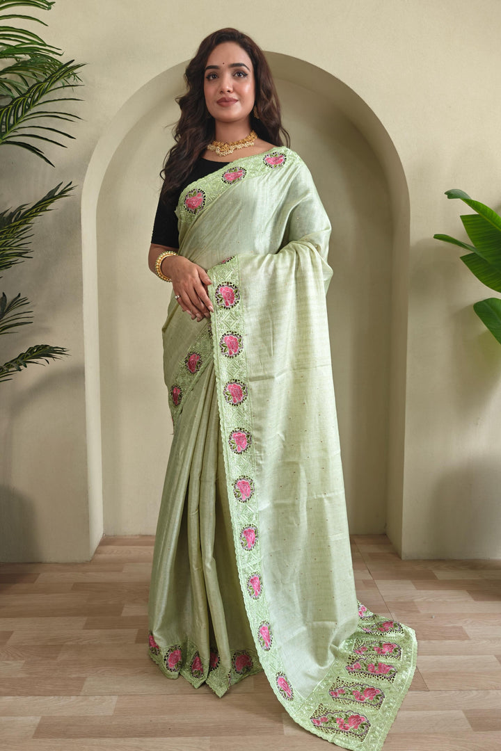 Ancestral Elegance Tussar Silk Saree