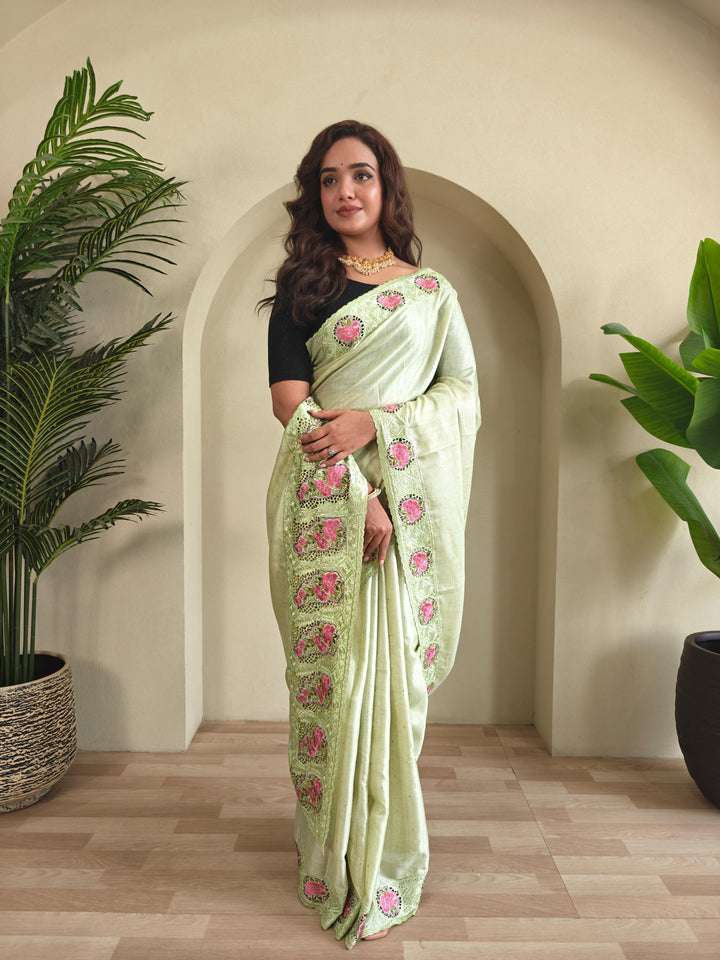 Ancestral Elegance Tussar Silk Saree