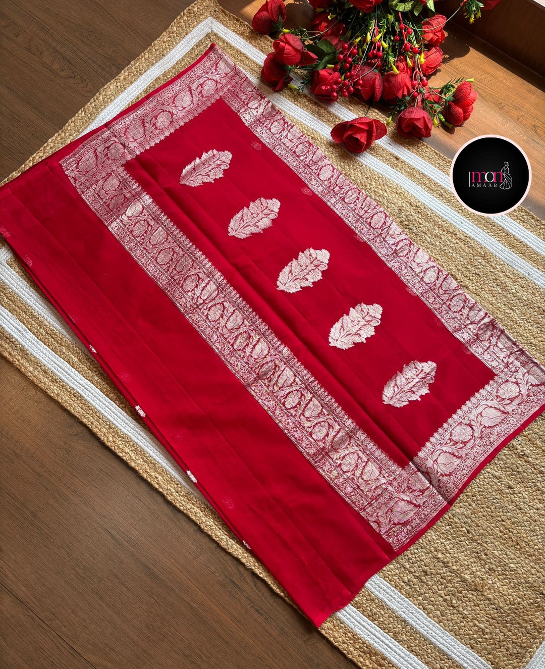 Legacy Of Khaddi Chiffon Handloom Banarasi Saree